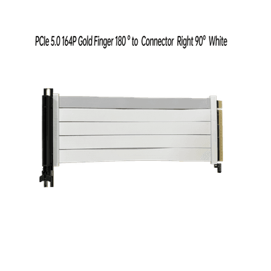 PCIe 5.0 164P 金手指 180 ° to 連接器右角90° 白線