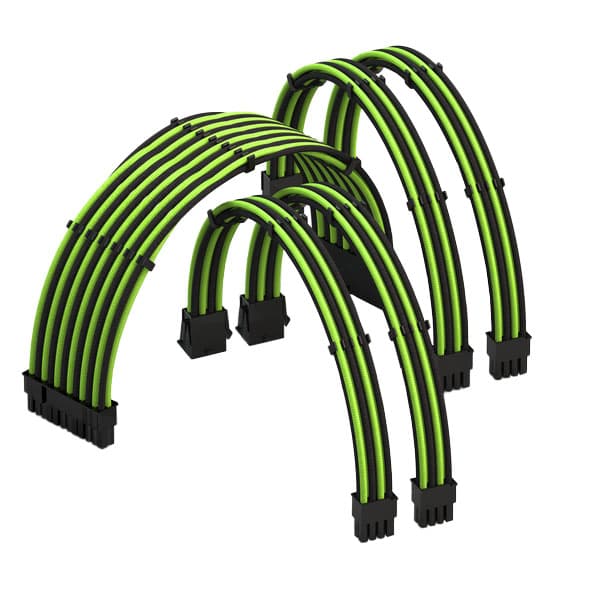 PSU延長套件 1x24p，2x(4+4p )CPU ，2x(6+2)GPU混色五合一